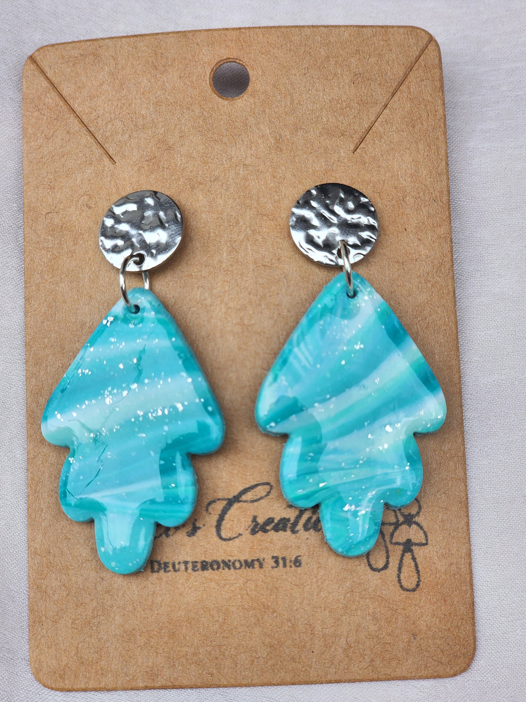Shoreline Spark Turquoise Resin Earrings