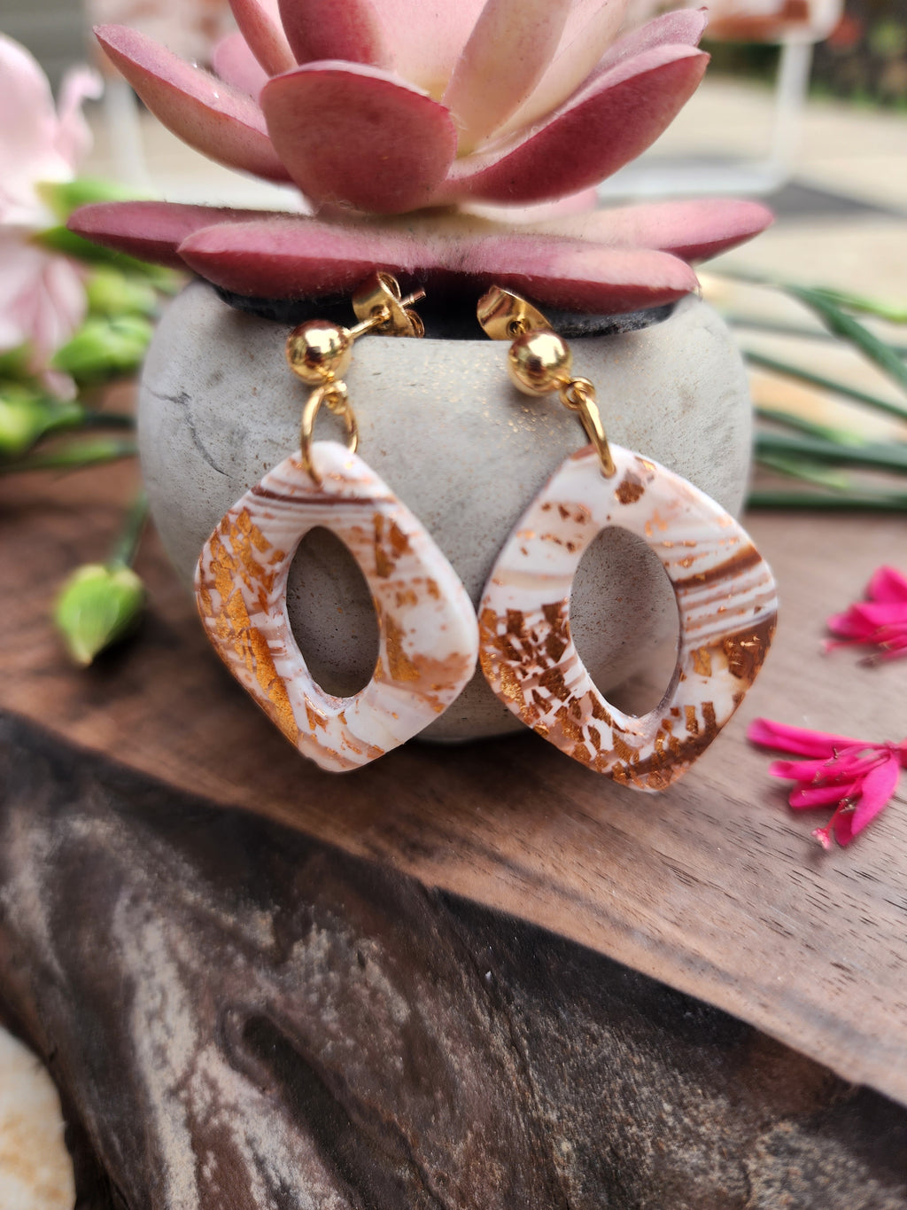 Sienna Veil Open Teardrop Earrings