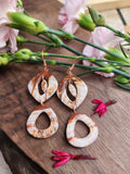Sandalwood Drift Oval Earrings