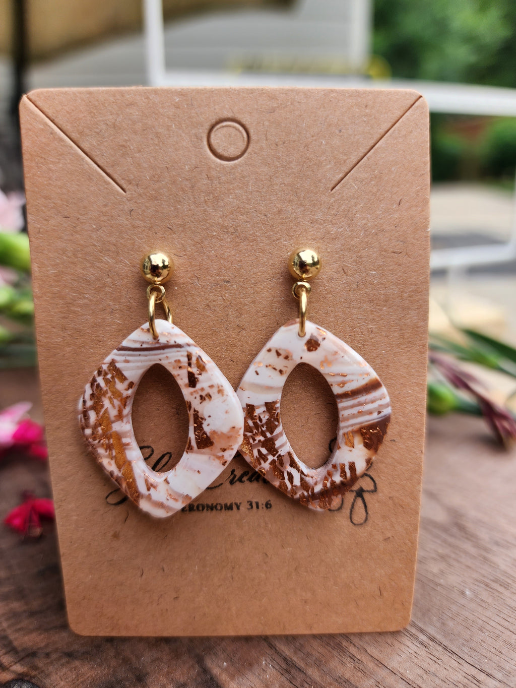 Sienna Veil Open Teardrop Earrings