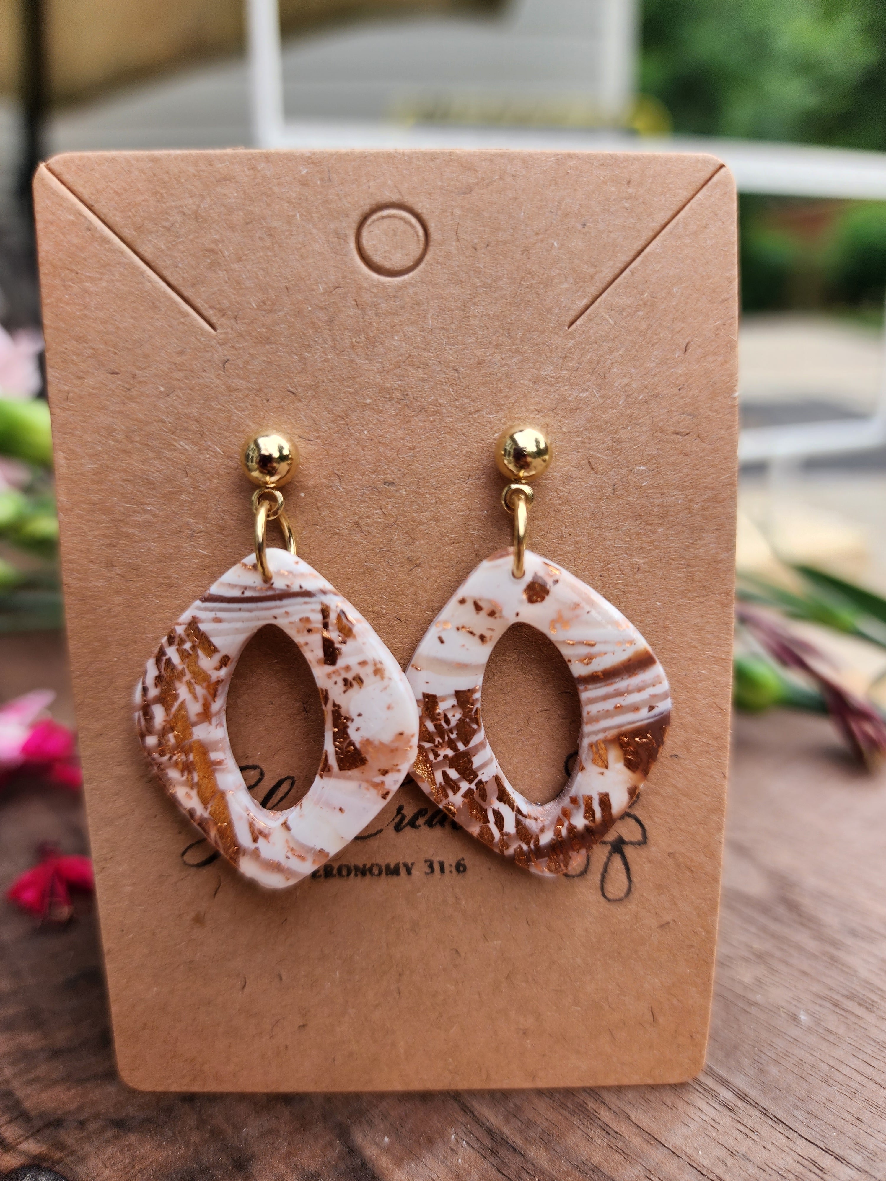 Sienna Veil Open Teardrop Earrings