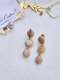 Apricot Stone Link Earrings