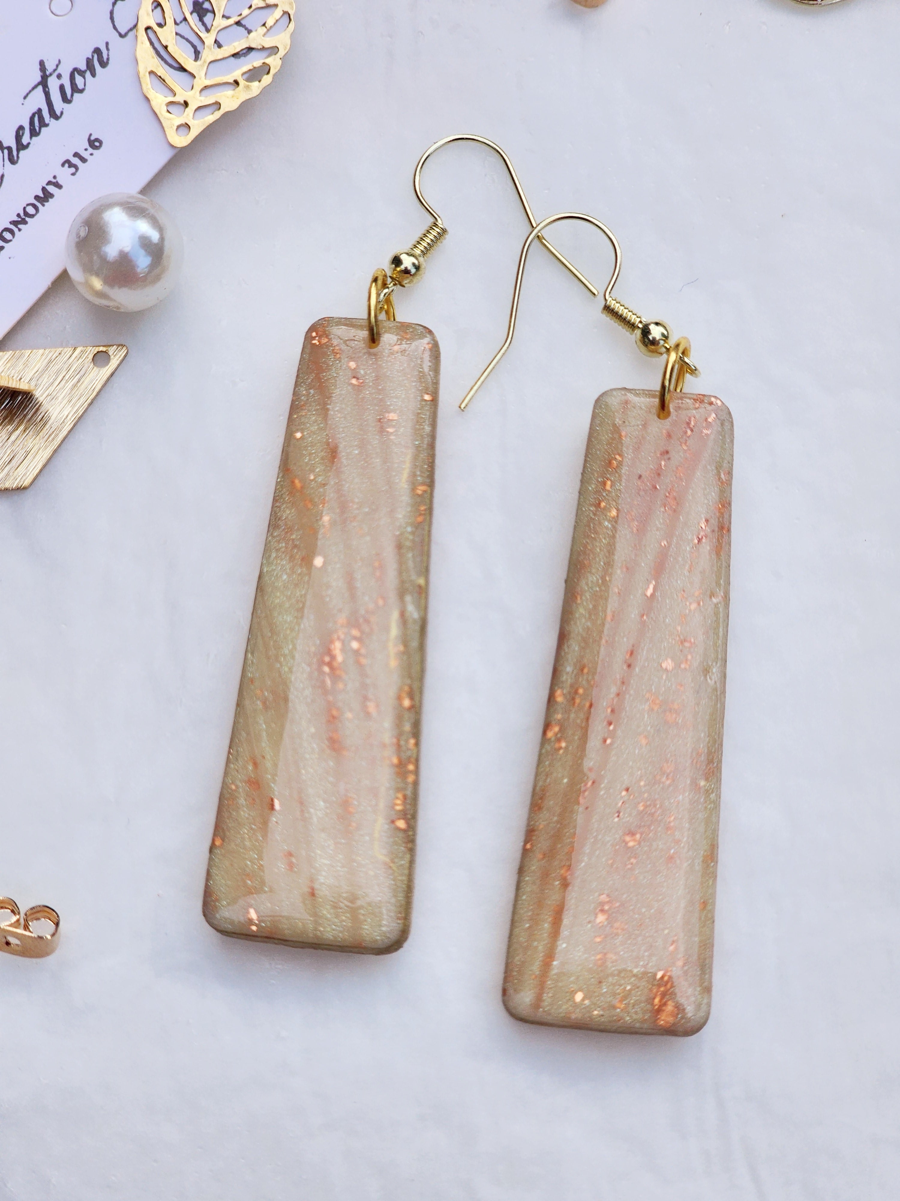 Terracotta Taper Drop Earrings