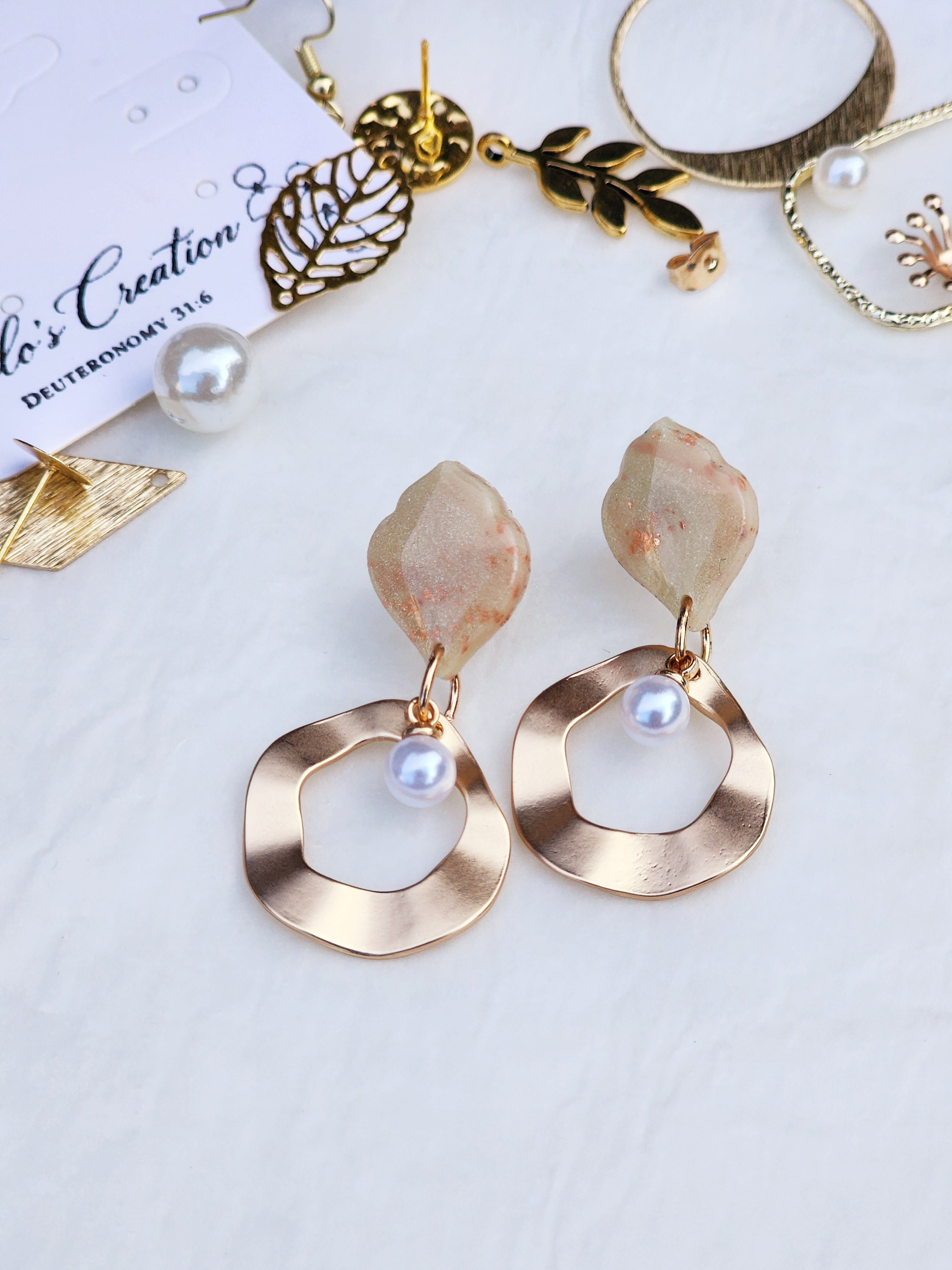 Waves of Grace Pearl Earrings