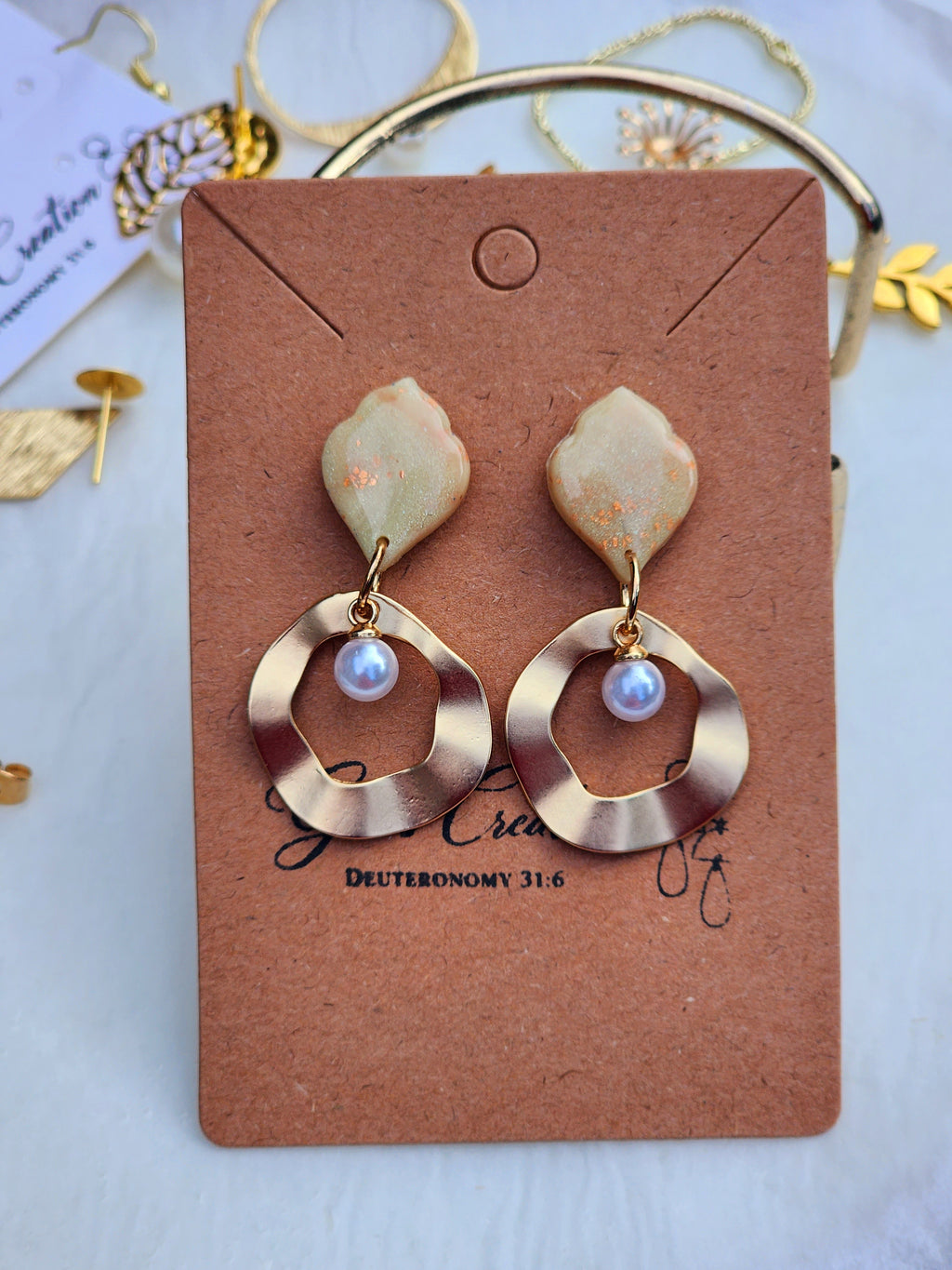Waves of Grace Pearl Earrings