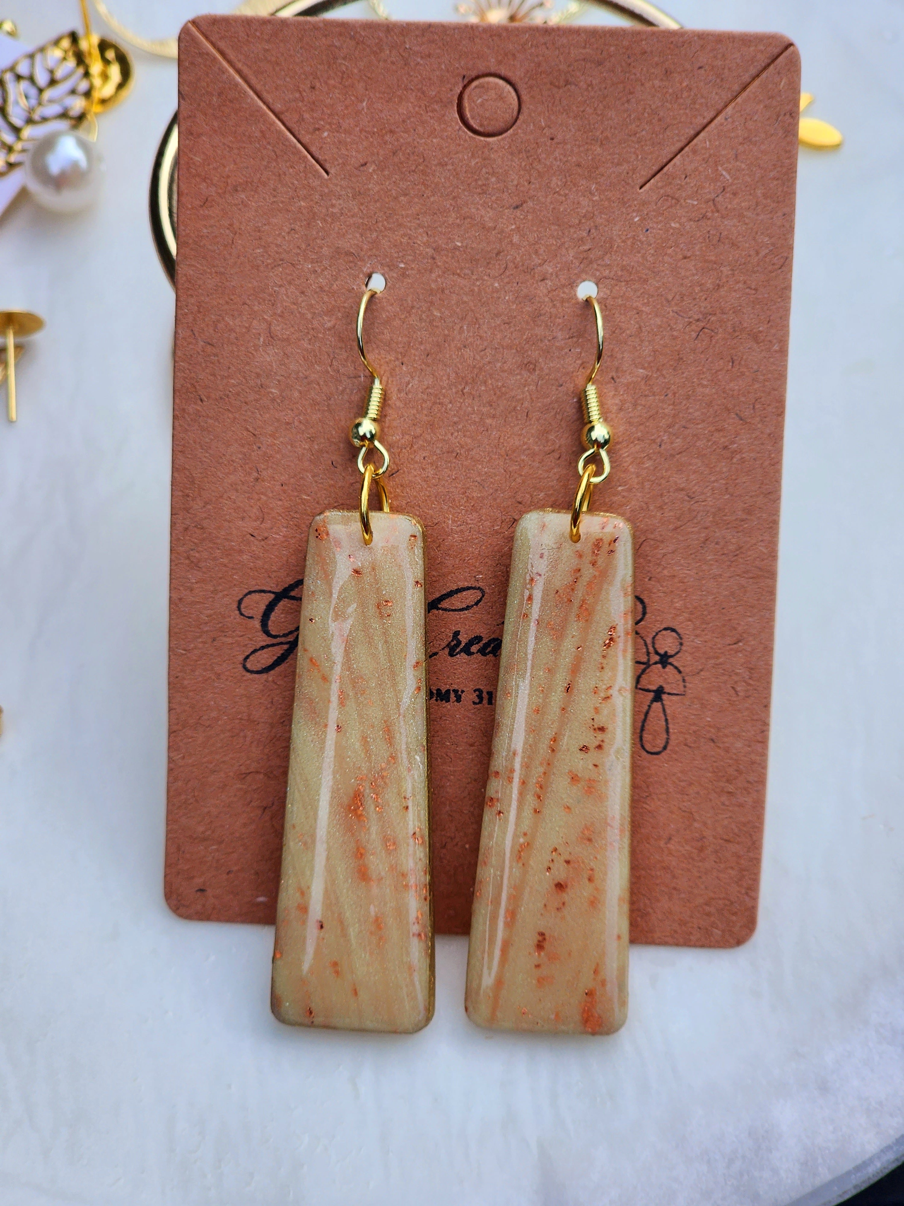 Terracotta Taper Drop Earrings