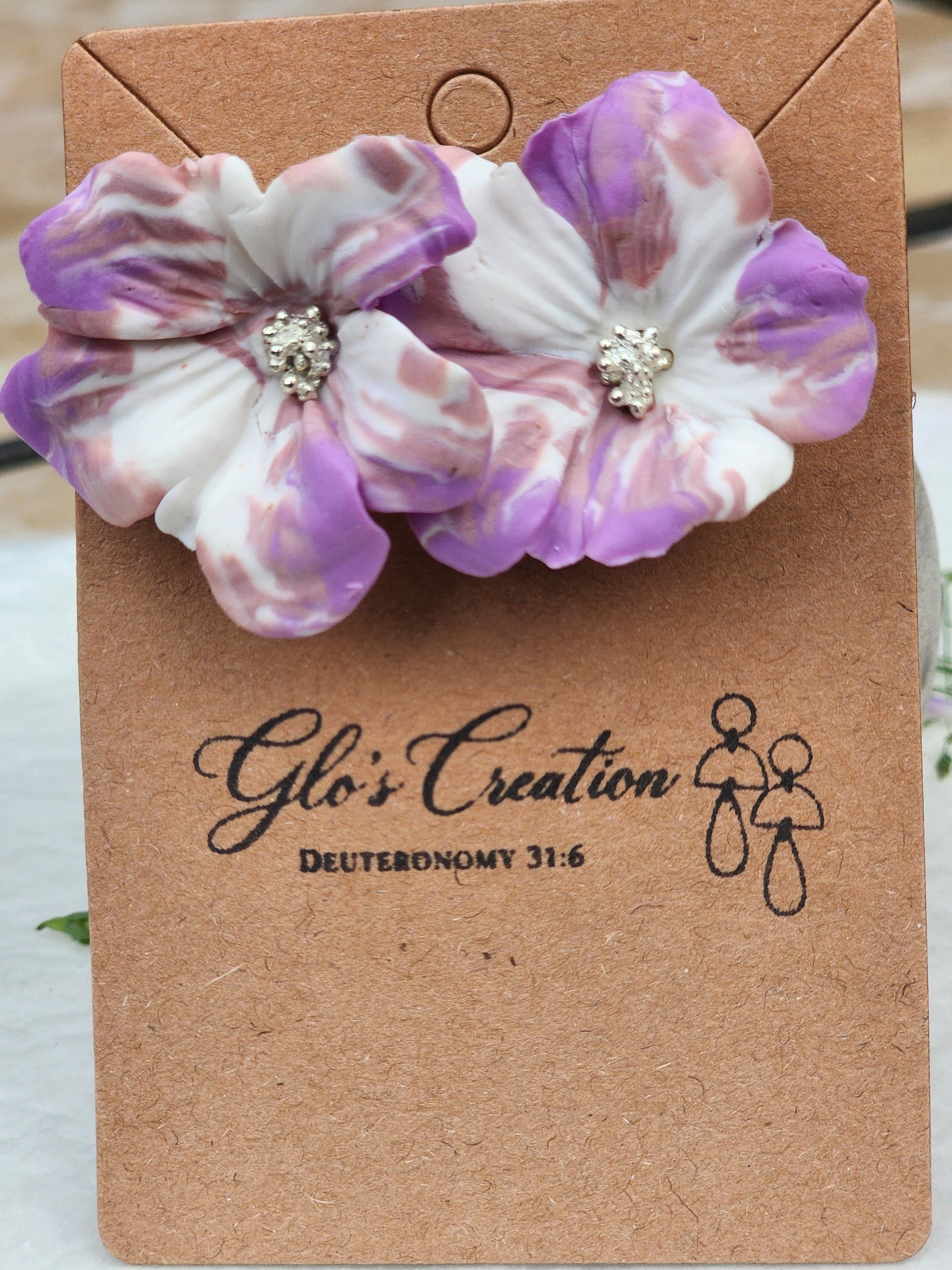 Lavender Dream Petal Earrings