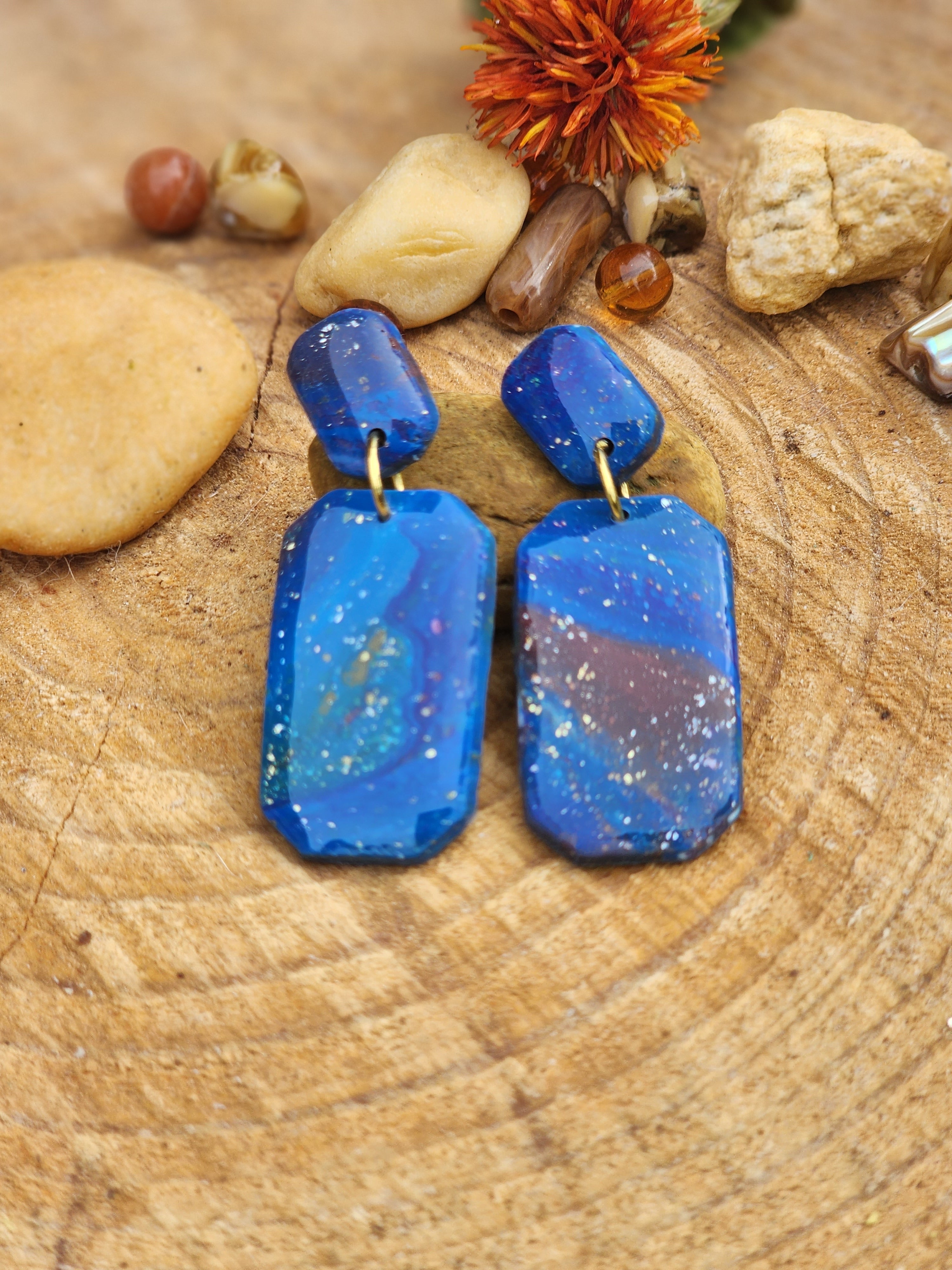 Nebula Ember Stack Earrings