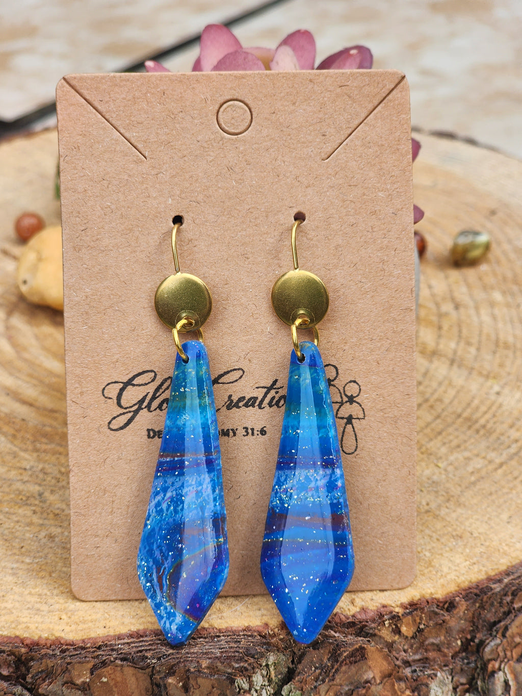 Emberlight Faceted Drop Earrings