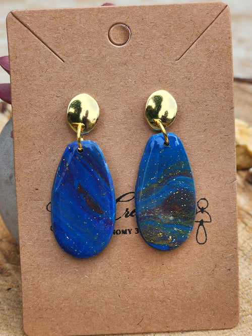 Blue Ember Glow Ovals