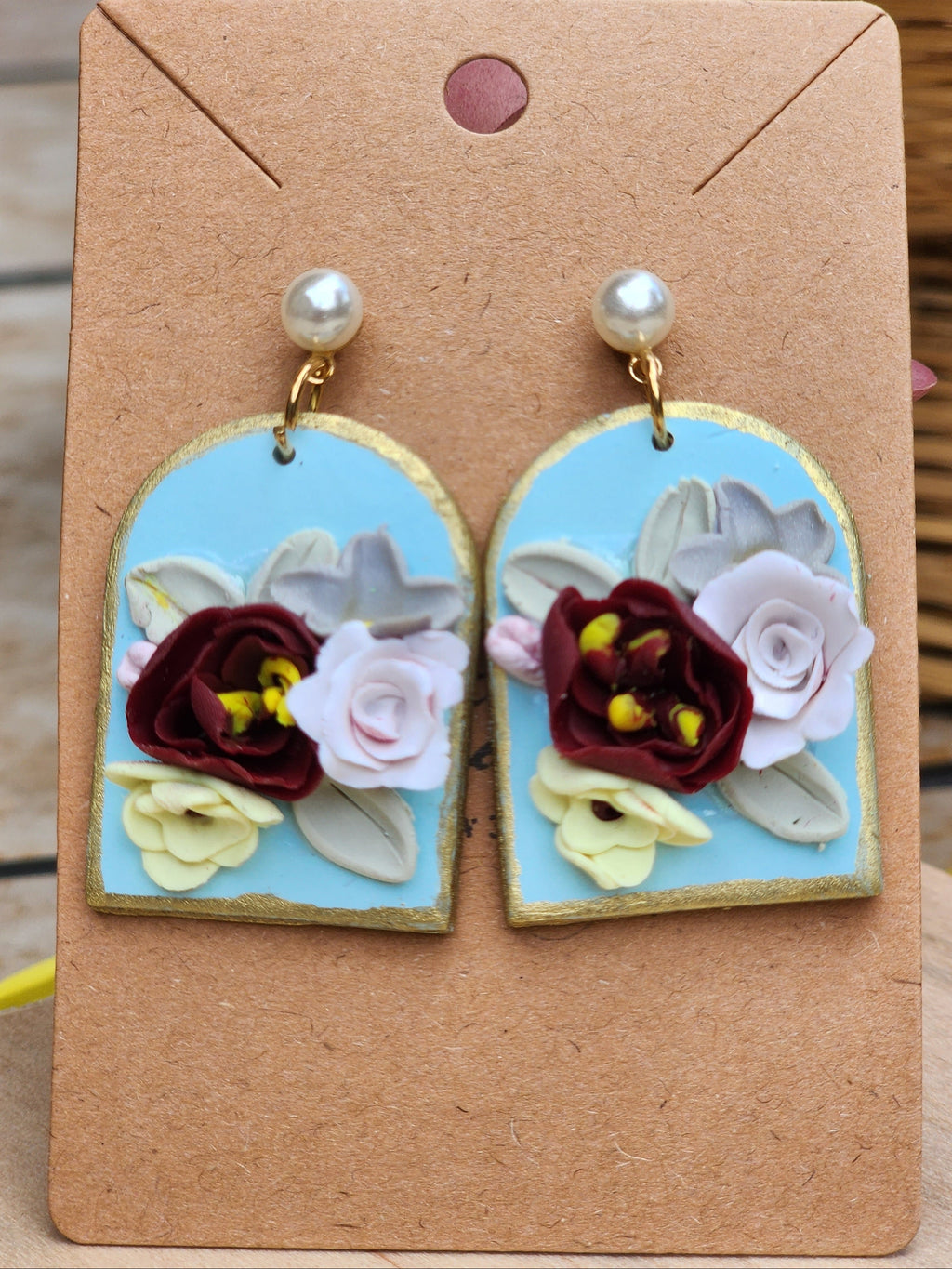 Garden Arch Rose Earrings