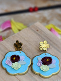 Blossom Crest Scallop Earrings