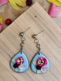 Blue Blossom Teardrop Earrings