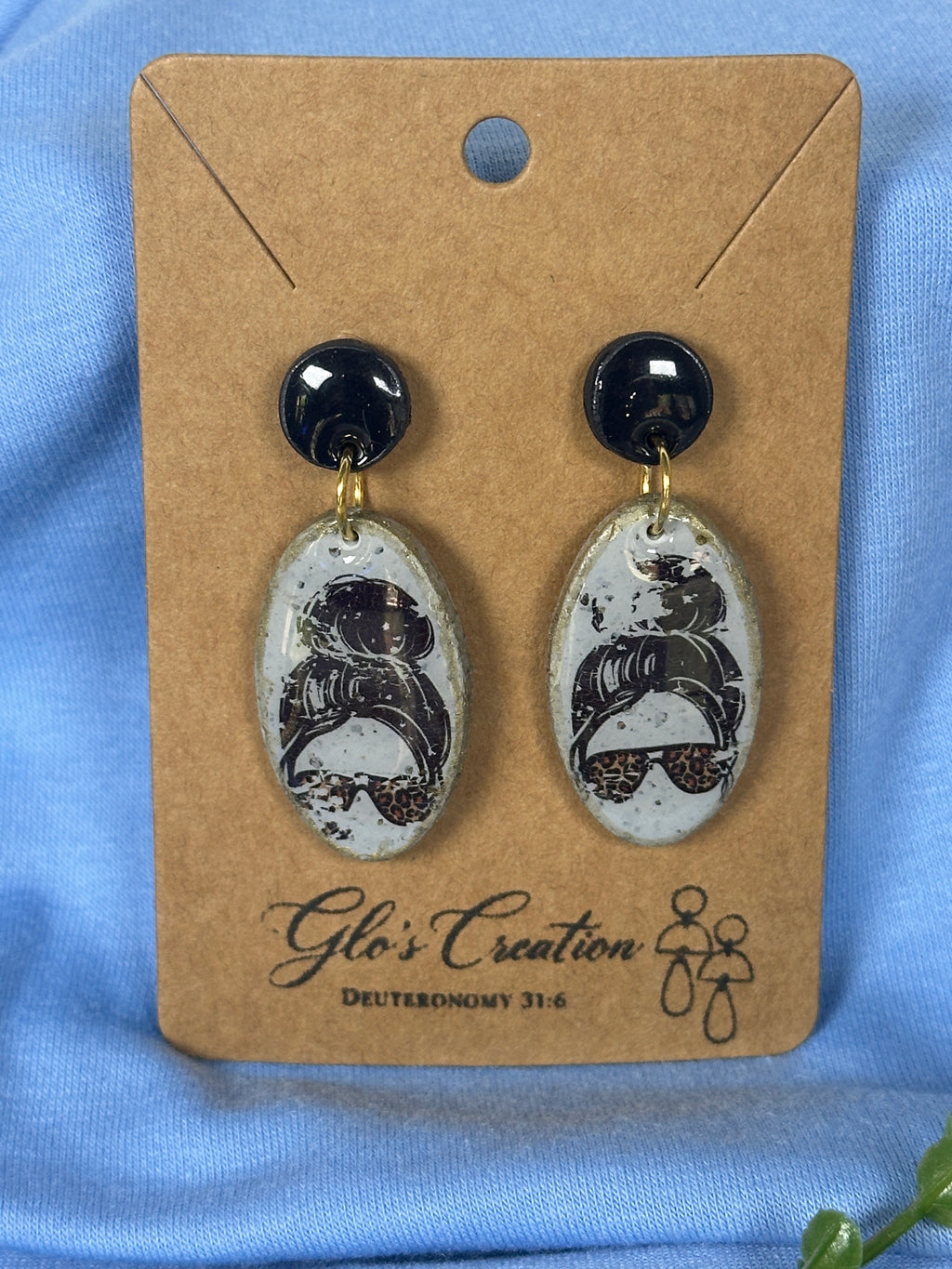 Handcrafted Polymer Clay Shades Dangle Earrings