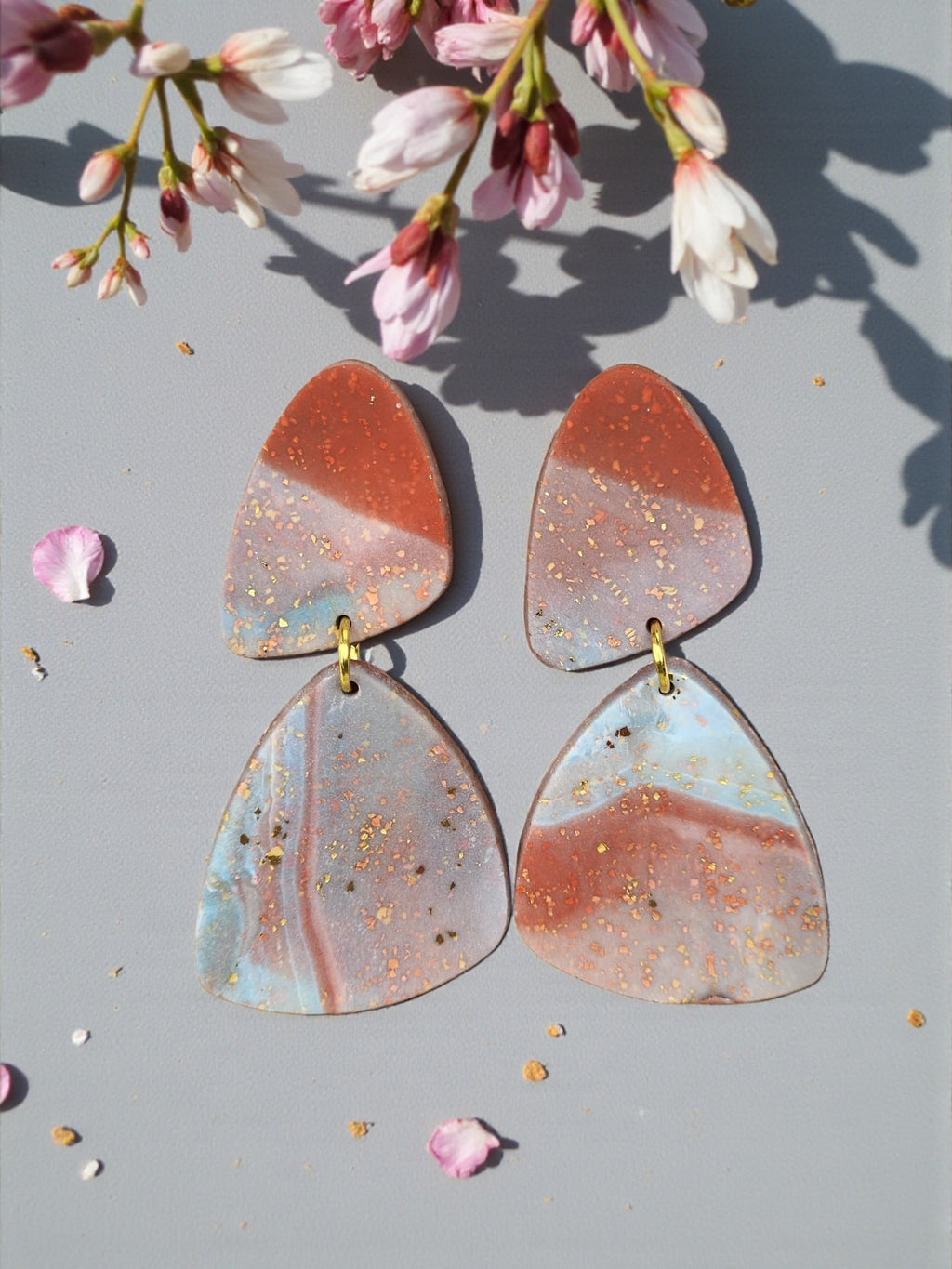 Terracotta Grace Polymer Clay Earrings