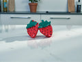 Handcrafted Polymer Clay Strawberry Stud Earrings